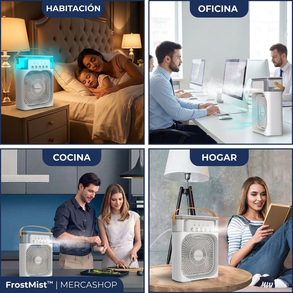 FrostMist™ | Aire Acondicionado Portátil con Nebulizador