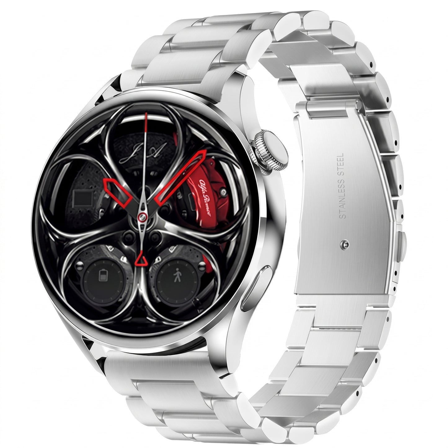 Smartwatch deportivo LIGE, correa metalica