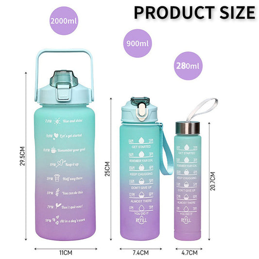 HydroPack™ | Set de 3 botellas reutilizables