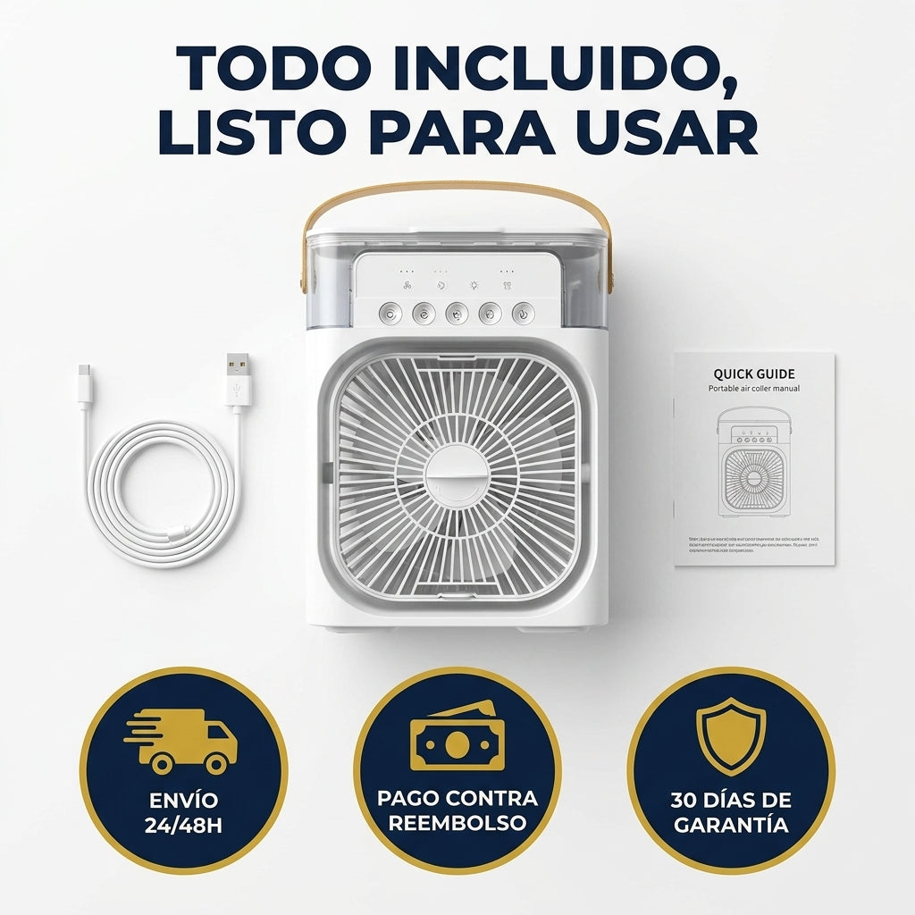 FrostMist™ | Aire Acondicionado Portátil con Nebulizador