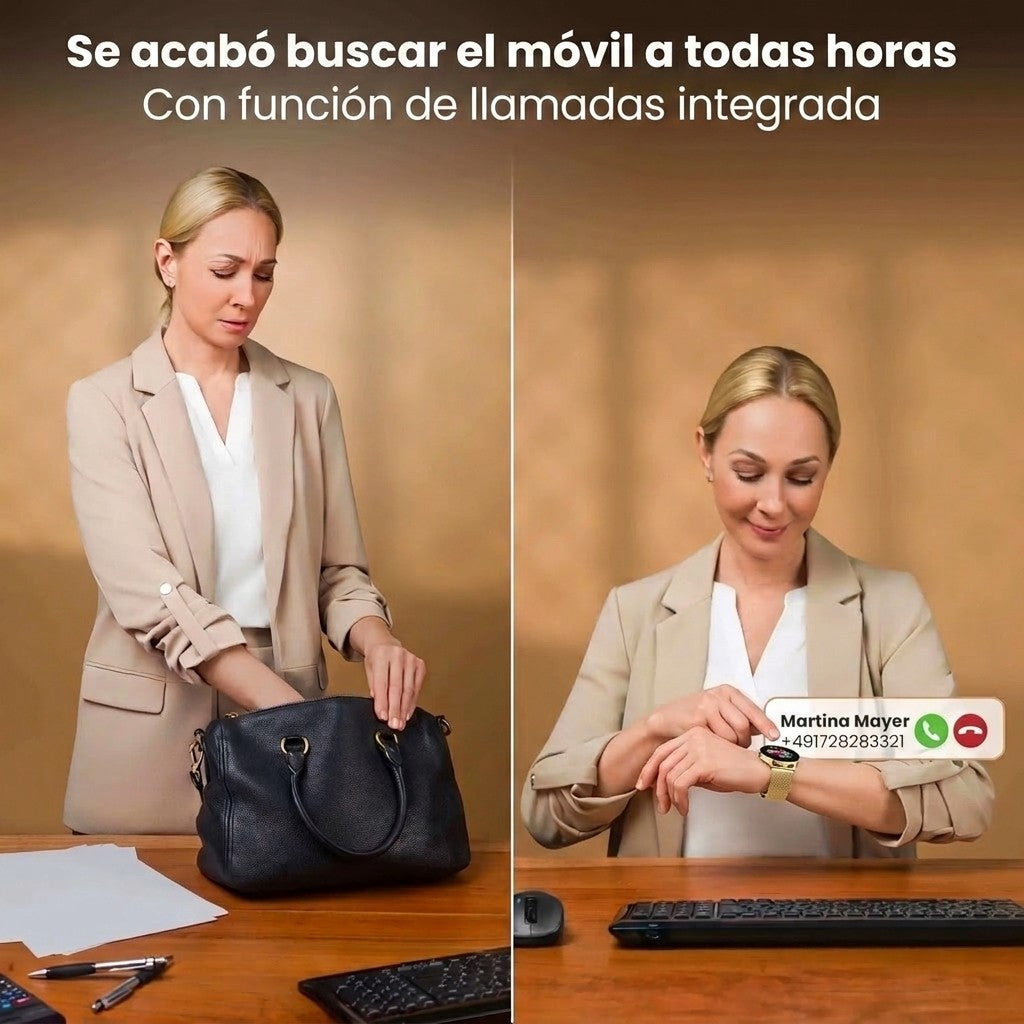 Contesta las llamadas desde la muñeca