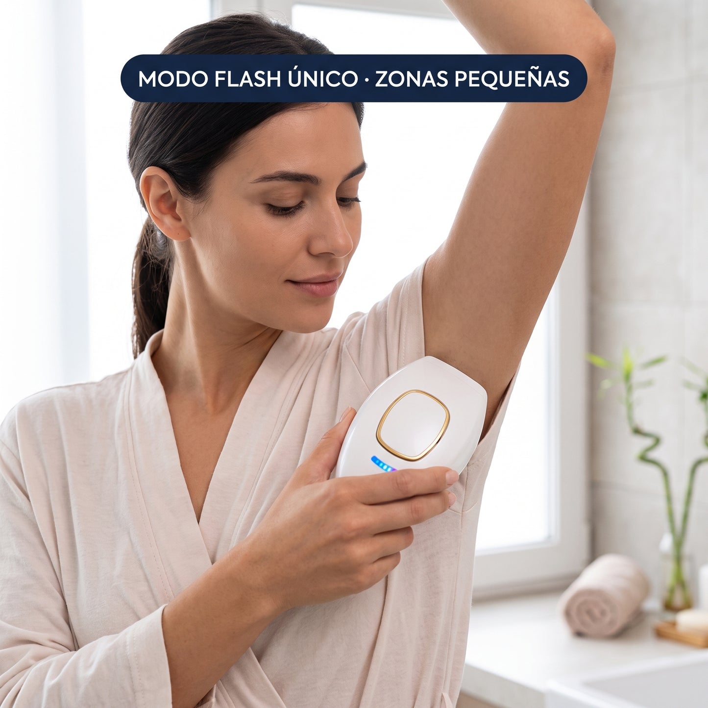 GlowPulse IPL - uso en axila modo flash unico