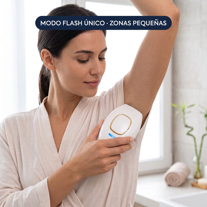 GlowPulse IPL - uso en axila modo flash unico