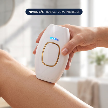 GlowPulse IPL - uso en pierna nivel 3