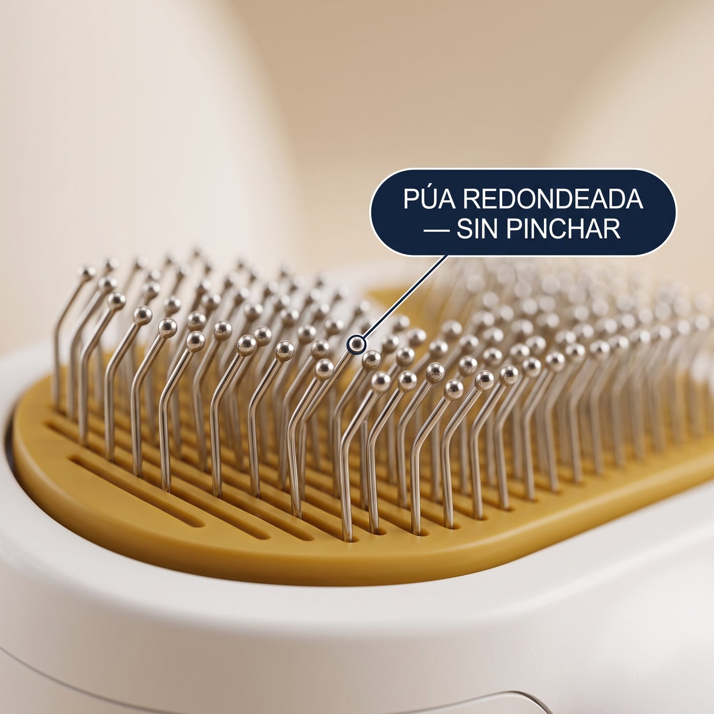 Pua redondeada, sin pinchar