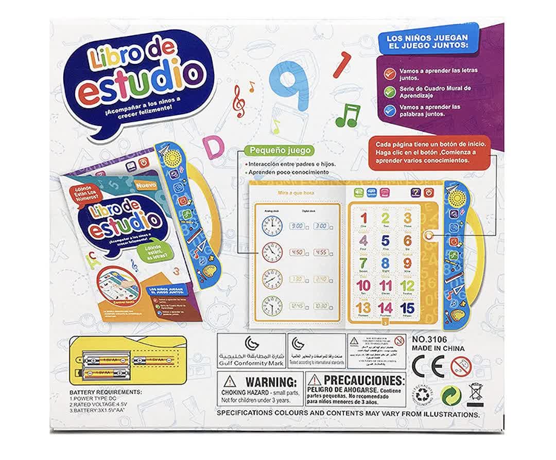 Caja del libro interactivo bilingue
