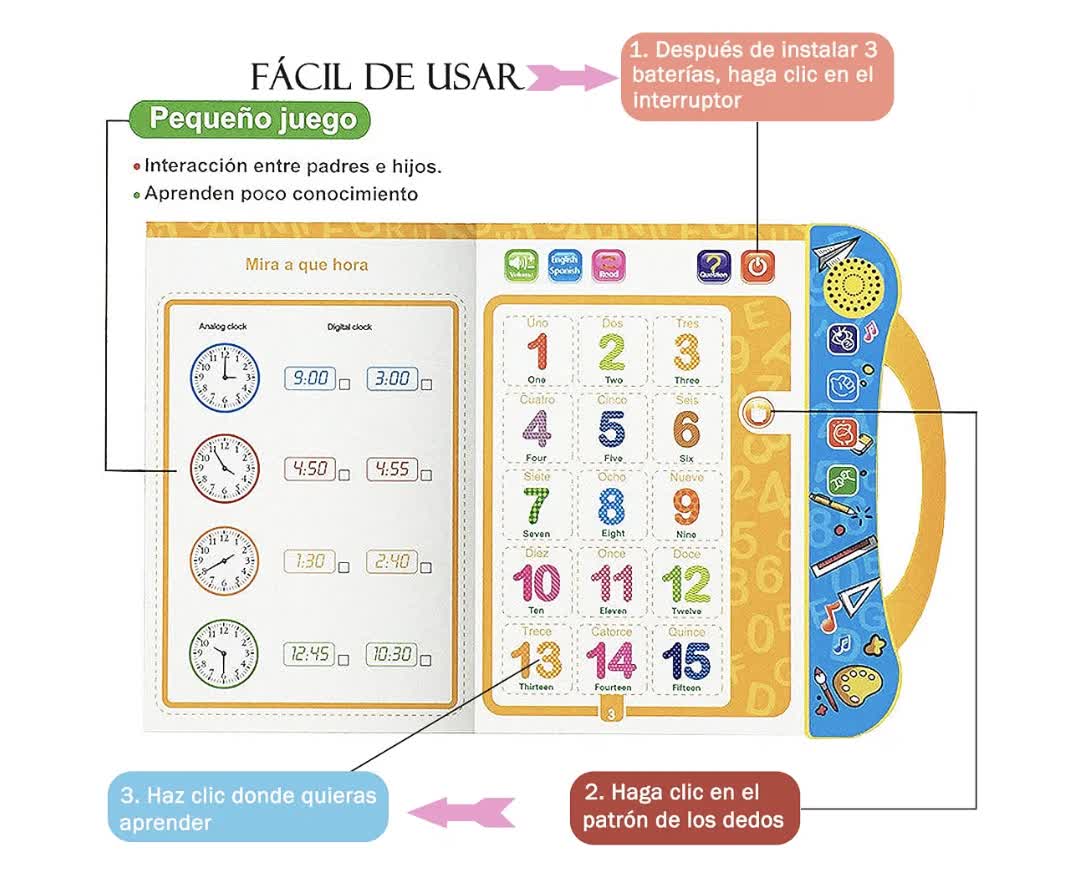 Como usar el libro interactivo en 3 pasos