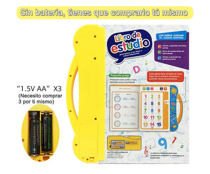 Libro bilingue portatil con pilas AA