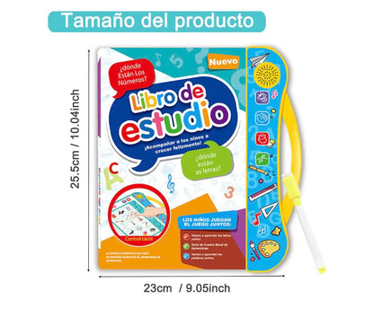 Tamano del libro interactivo bilingue