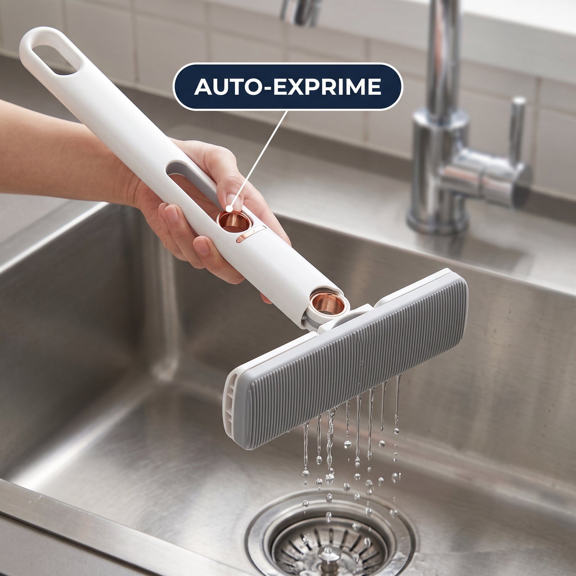 Mini Mopa Absorber auto-exprimiendose en el fregadero