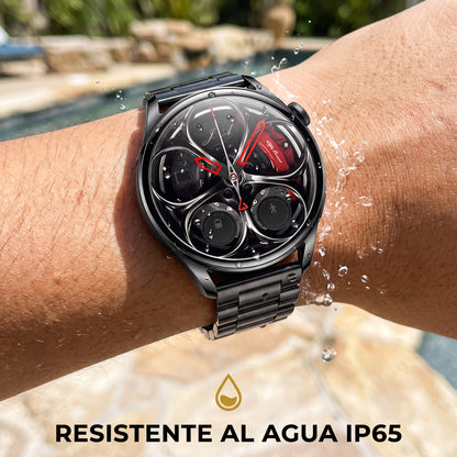 Smartwatch deportivo LIGE, correa metalica