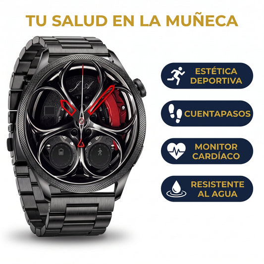 Smartwatch deportivo LIGE, correa metalica
